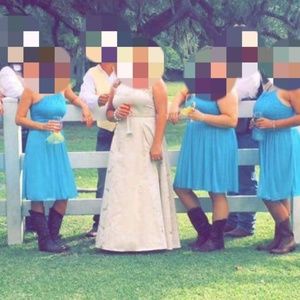 David's bridal bridesmaid dress